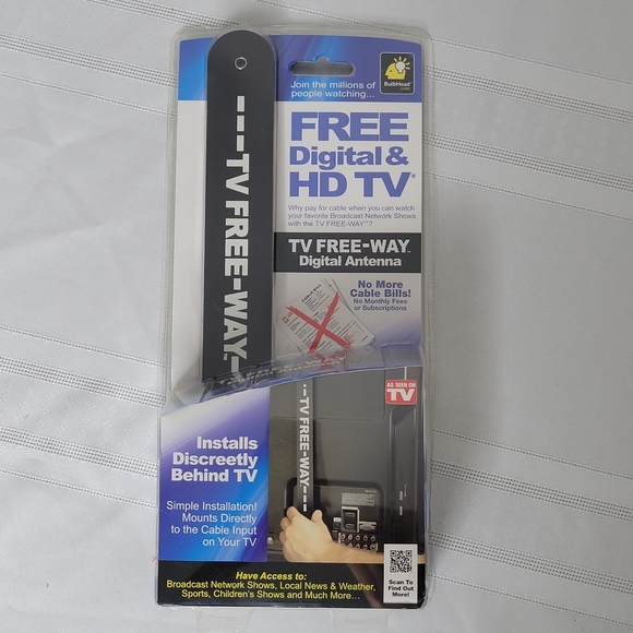 Portable Digital TV Antenna Free-Way Clear HD Television As Seen On TV Brand New - Picture 1 of 9
